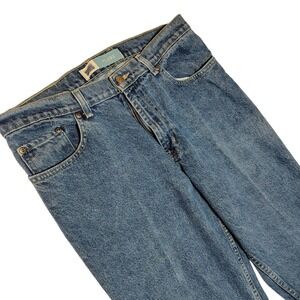 Faded Glory Womens Jeans Co Petite 10 Flare Leg Boot Cut Med Blue Denim Pants